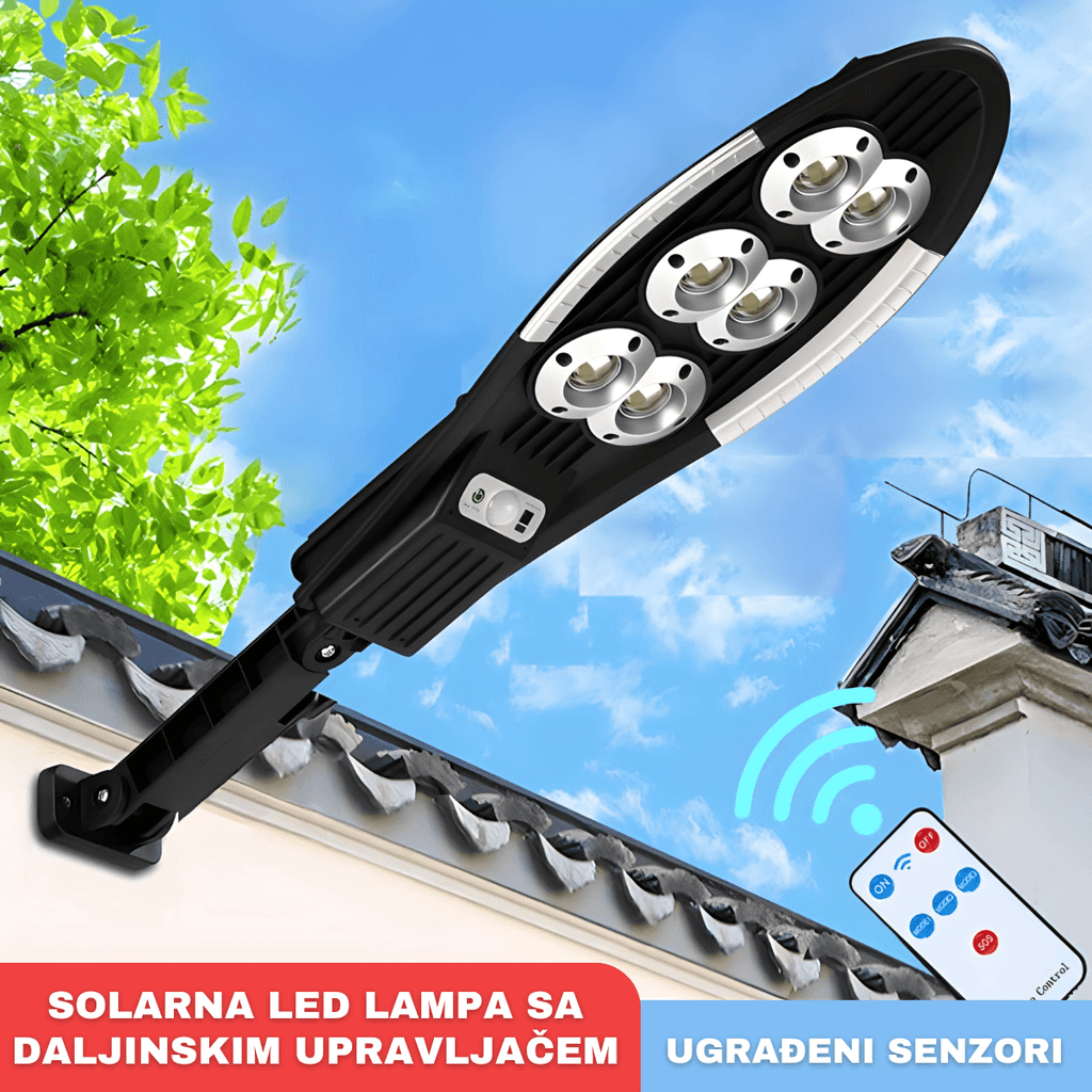 Solarna LED lampa sa daljinskim